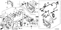 TABLEAU RECEPTACLE PRISE  (7) (EU10I/10IK1) pour Honda EU10IK1