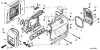 GAINE DE PROTECTION AVANT / COUVERCLE LATERAL / COUVERCLE ARRIERE pour Honda EU22IT