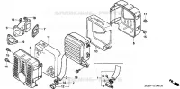 SILENCIEUX  (2) pour Honda GD321