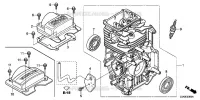 CORPS DE CYLINDRE pour Honda GS160LA