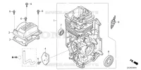 CORPS DE CYLINDRE pour Honda GS190LAX