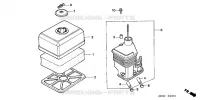 FILTRE A AIR  (DEMI SEC) pour Honda GX110