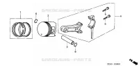 PISTON   BIELLE pour Honda GX110