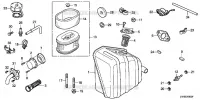PIECES DIVERSES  (SILENCIEUX) pour Honda GX120UT2