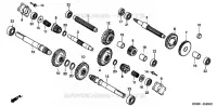 PIGNON BOITE DE VITESSES pour Honda GX160K1
