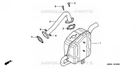 SILENCIEUX  (9) pour Honda GX160K1