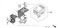 COUVERCLE DE SILENCIEUX pour Honda GX160RT1