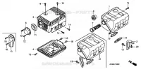 SILENCIEUX  (1) pour Honda GX160RT1
