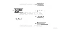 PIECES DIVERSES  (2) (ETIQUETTE) pour Honda GX200H2