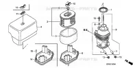 FILTRE A AIR  (1) pour Honda GX390R1