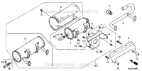 SILENCIEUX  (1) pour Honda GX610U1