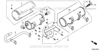 SILENCIEUX  (2) pour Honda GX610U1