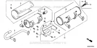 SILENCIEUX  (2) pour Honda GX620R1