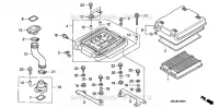 FILTRE A AIR  (3) pour Honda GX620U1